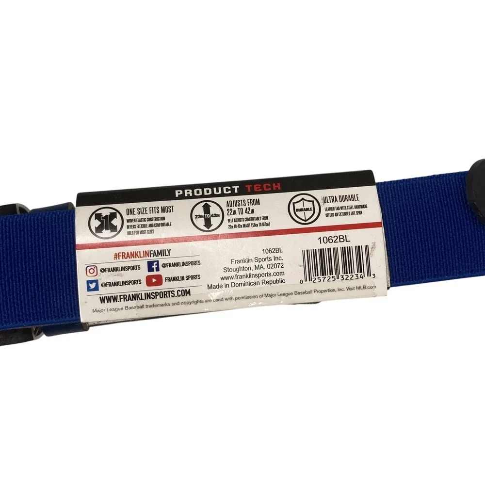 Franklin Sports Baseball Softball Belt Blue 1.25
